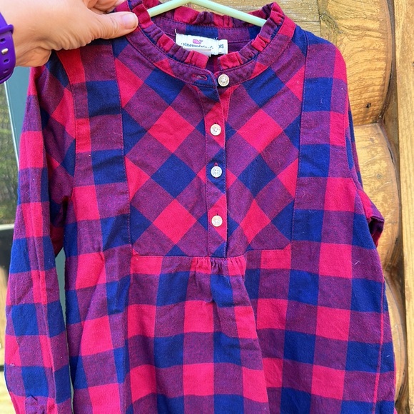Vineyard Vines Girl’s Flannel Top Size XS - Picture 6 of 6